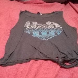 A kids gray tank top